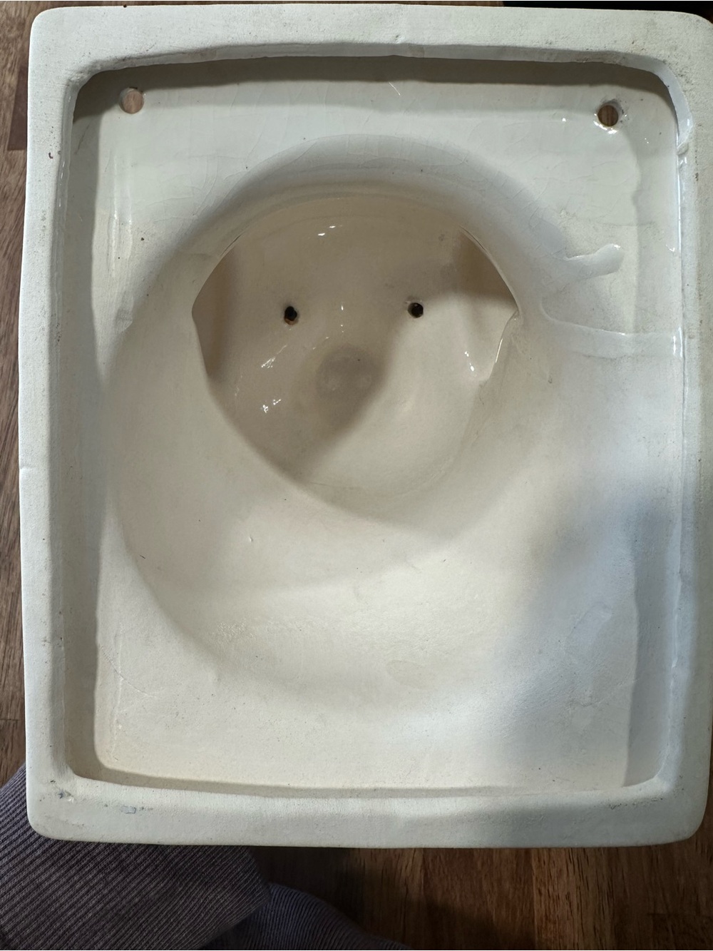 Vintage Ceramic Wall-Mount Pig